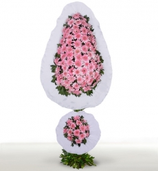 Çift Katlı Pembe Gerbera Sepeti